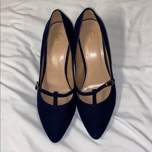 Navy Short Heels WORN ONCE